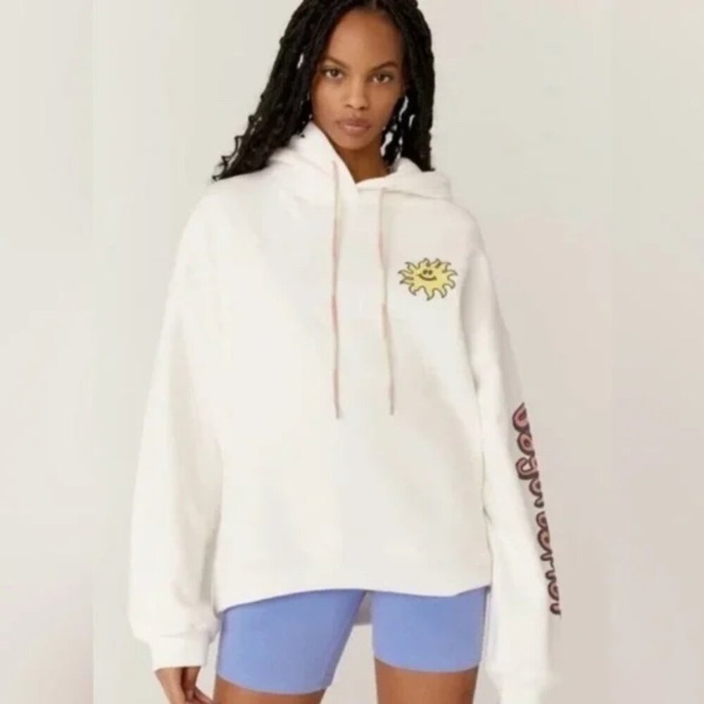 Daydreamer X Free People Oversized Hoodie Flyer Mushroom 70s Retro NEW